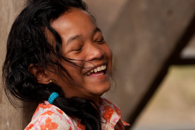 Girl in Cambodia — Stock image of a gril living in Rural Cambodia — Cambodia, Rural, children, girl, girls