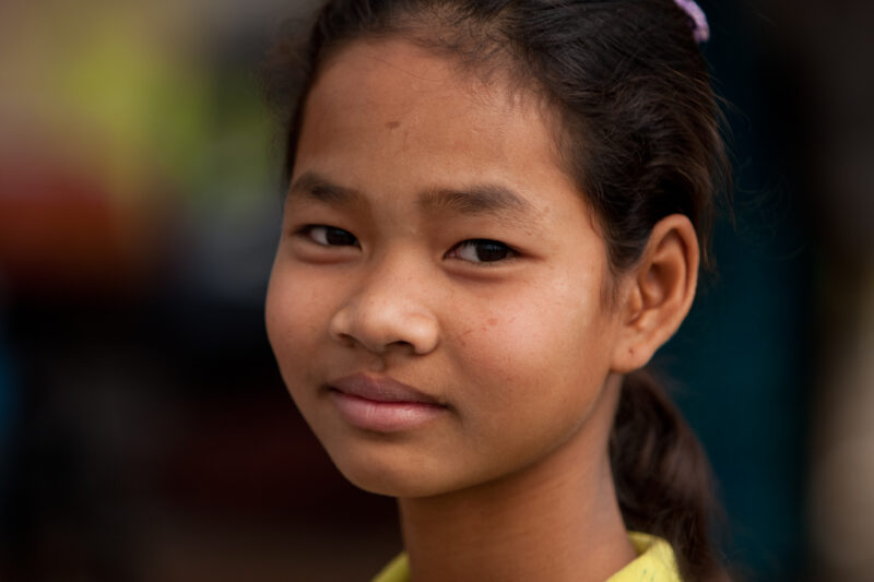 Girl in Cambodia — Stock image of a gril living in Rural Cambodia — Cambodia, Rural, children, girl, girls
