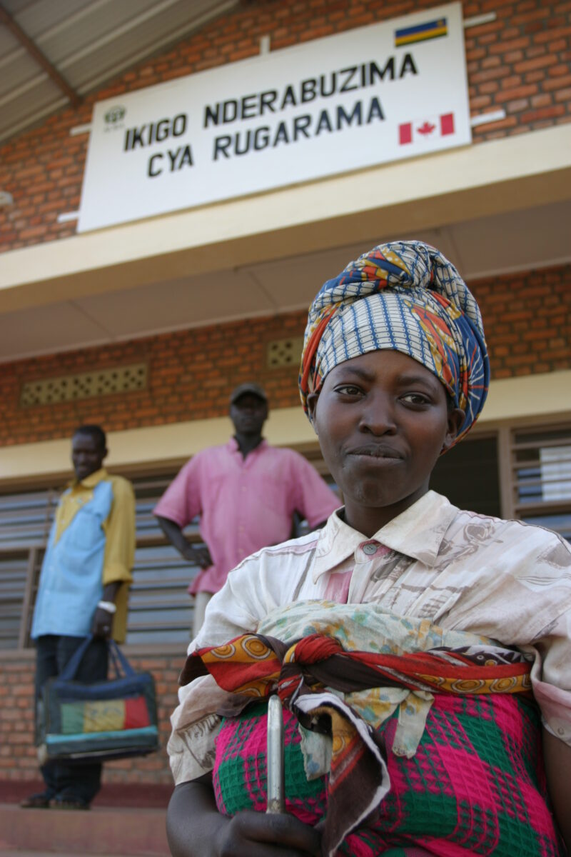 Health Clinic in Rwanda — Health clinic built in a new settlement for returning refugees, after the genocide in Rwanda, by the Canadian government — Rwanda, ...