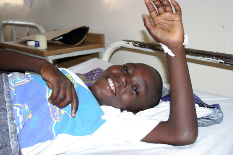 Girl in Hospital in Rwanda — Children in a rural hospital in Kenya — Kenya, Africa, ADRA, Children, hospital