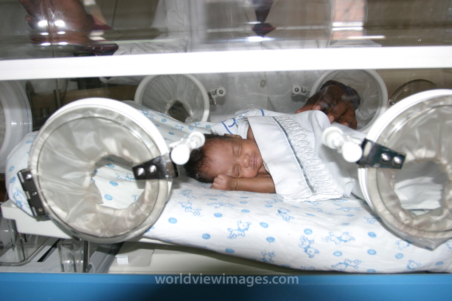Baby in Incubator in Rwanda