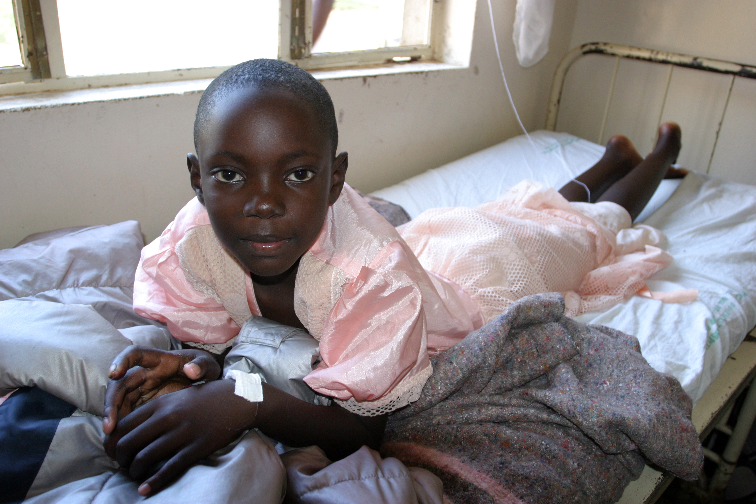 Girl in Hospital in Rwanda