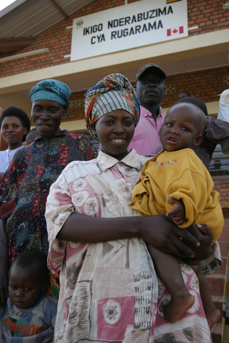 Health Clinic in Rwanda — Health clinic built in a new settlement for returning refugees, after the genocide in Rwanda, by the Canadian government — Rwanda, ...
