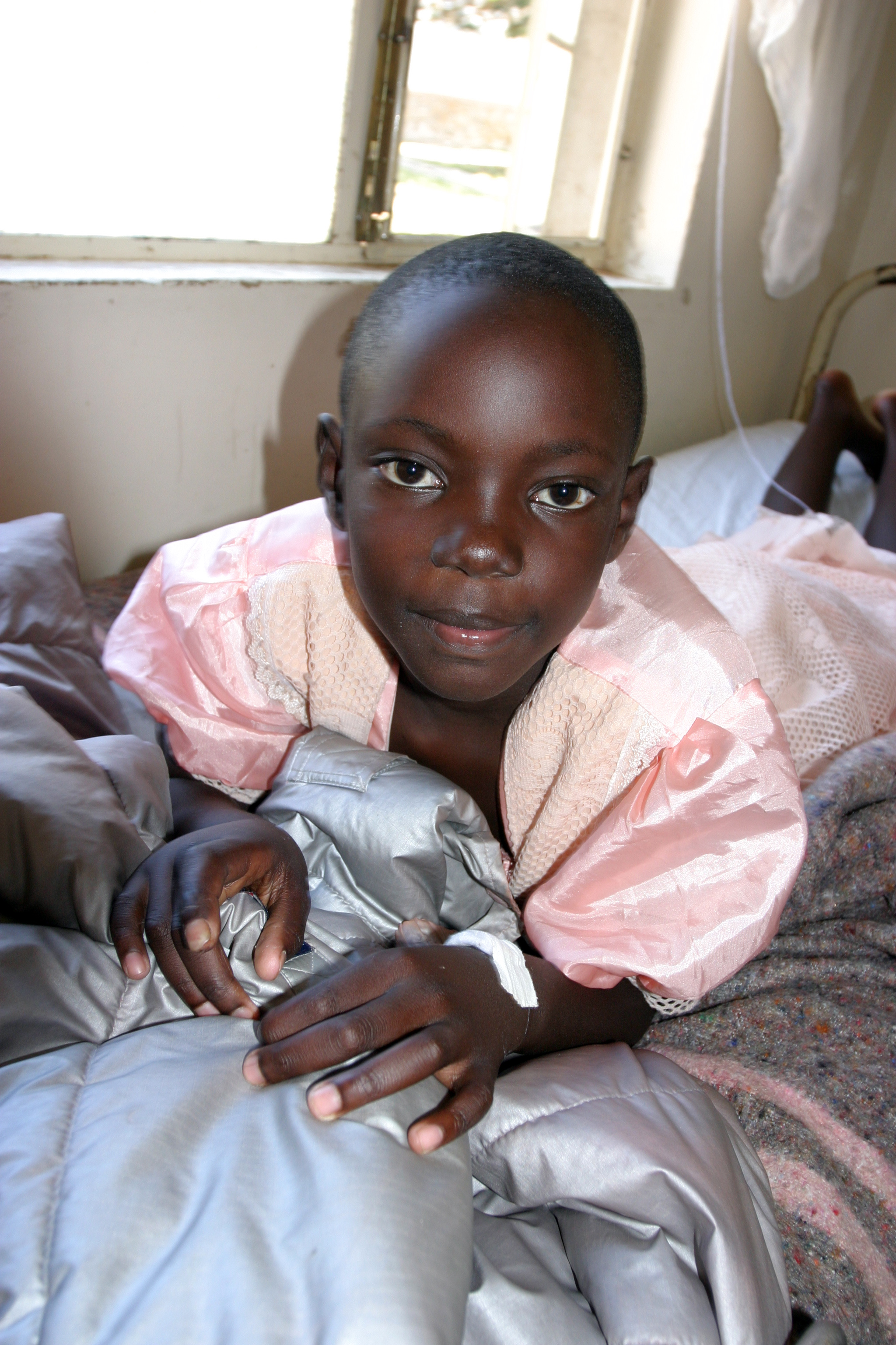 Girl in Hospital in Rwanda