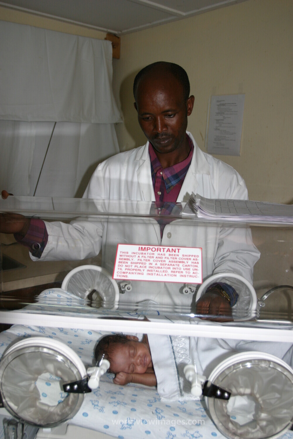 Baby in Incubator in Rwanda