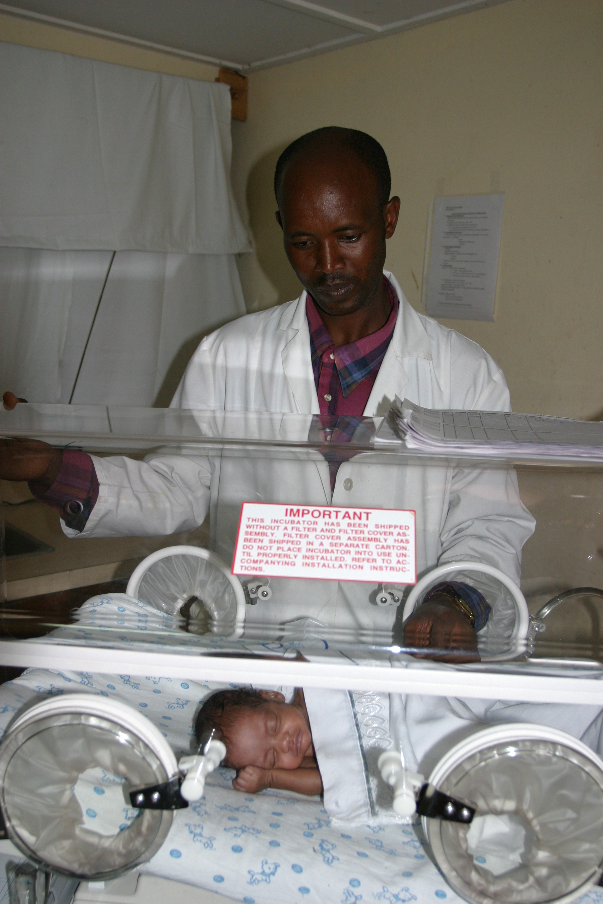 Baby in Incubator in Rwanda