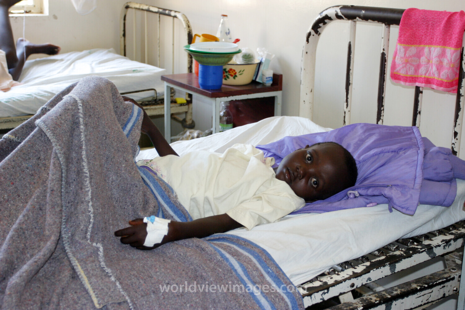 Girl in Hospital in Rwanda