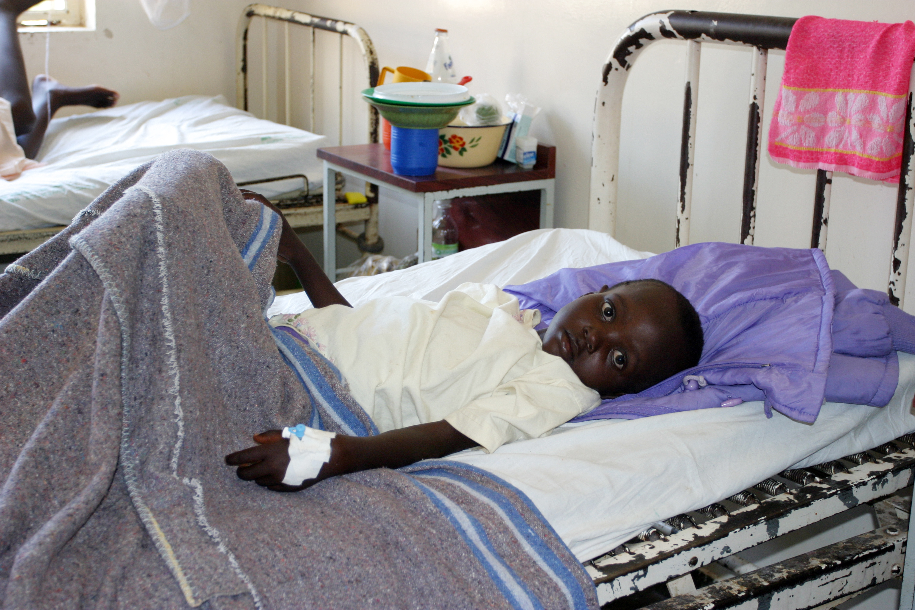 Girl in Hospital in Rwanda