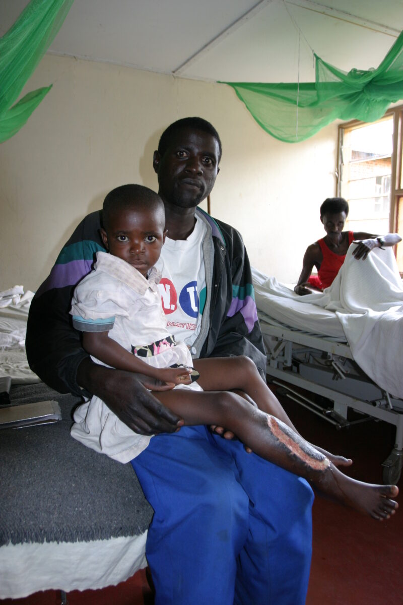In the Hospital in Rwanda — Stock image of hospital/clinic in Rwanda, Africa — Rwanda, Africa, health, hospital, sick