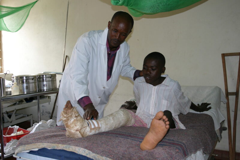 In the Hospital in Rwanda — Stock image of hospital/clinic in Rwanda, Africa — Rwanda, Africa, health, hospital, sick