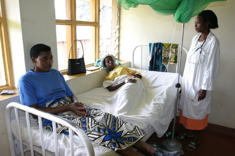 In the Hospital in Rwanda — Stock image of hospital/clinic in Rwanda, Africa — Rwanda, Africa, health, hospital, sick