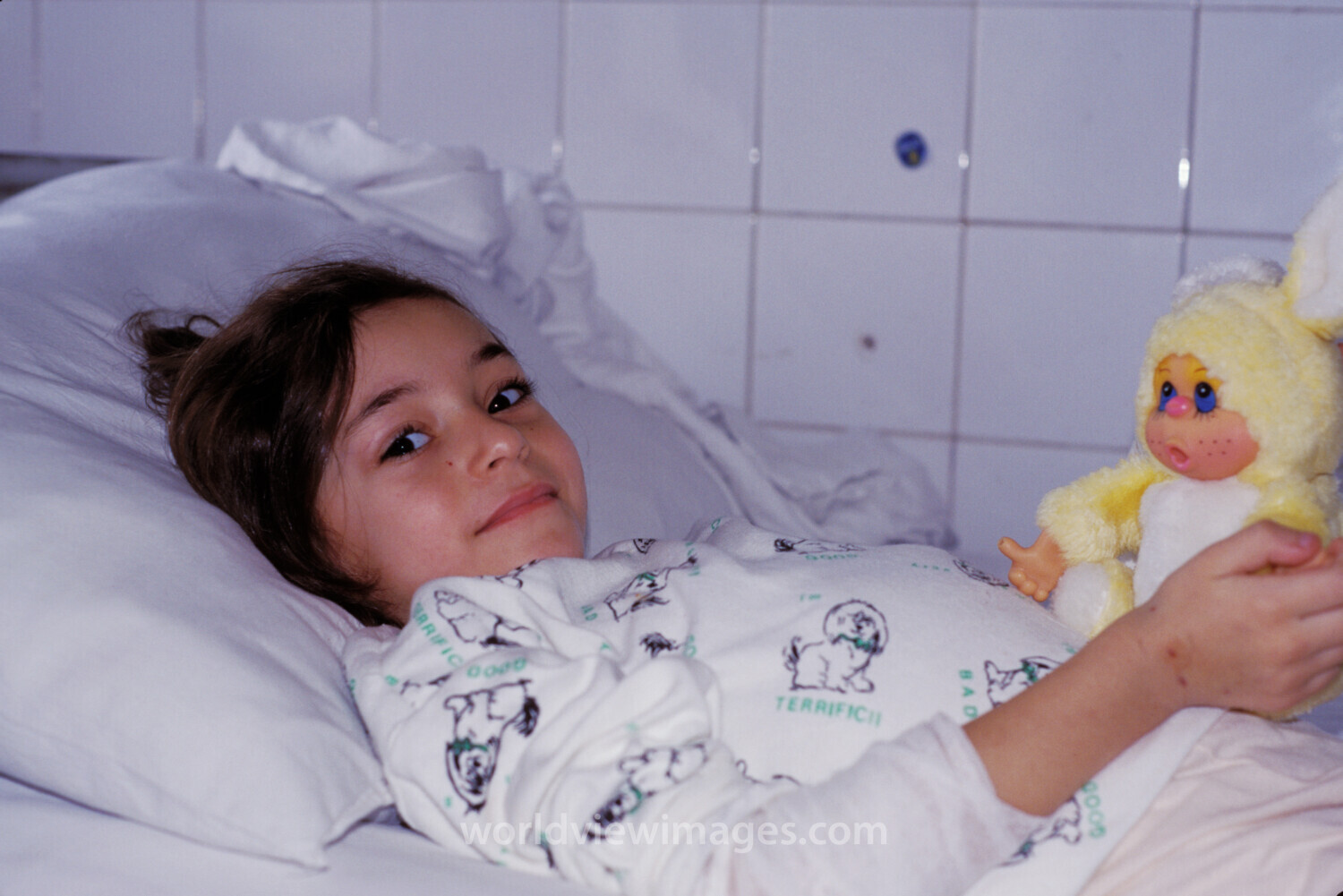 Girl in Hospital in Romania