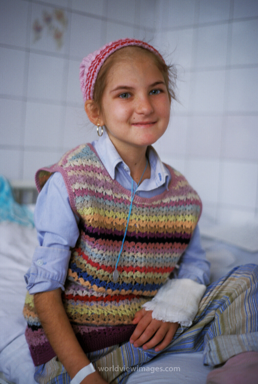 Girl in Hospital in Romania