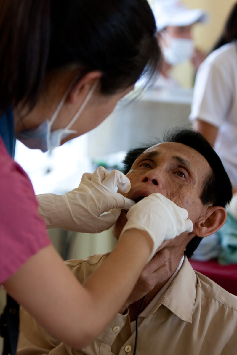 Dental Work in Cambodia — People have free dental work done at a clinic staffed by volunteers from the US — Cambodia, health, dentestry, dental, checkup