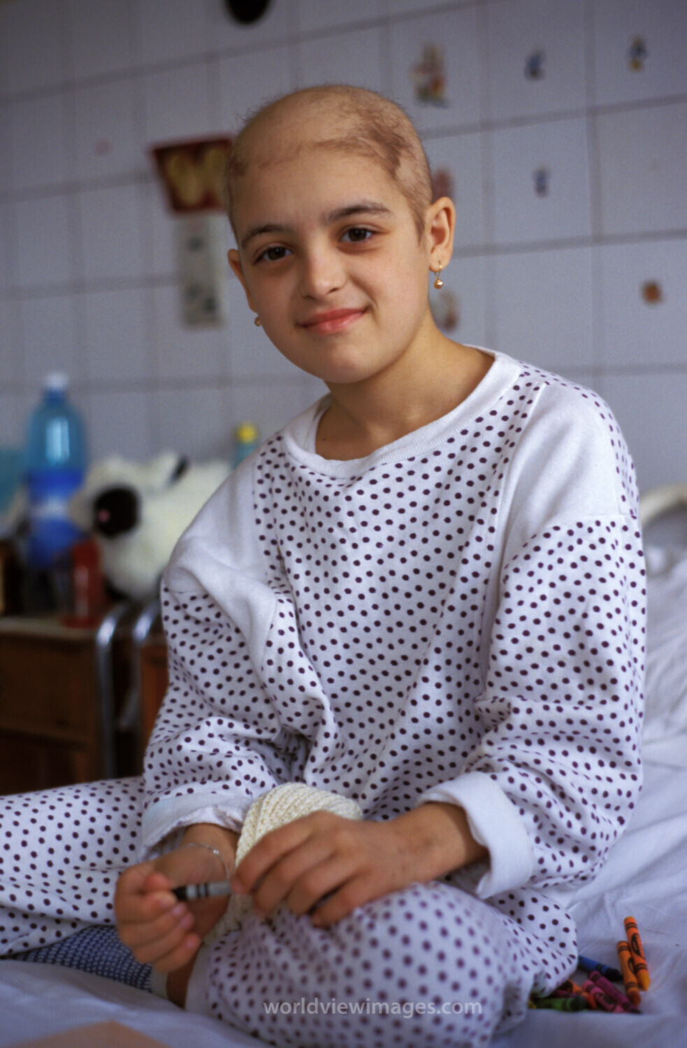 Girl in Hospital in Romania