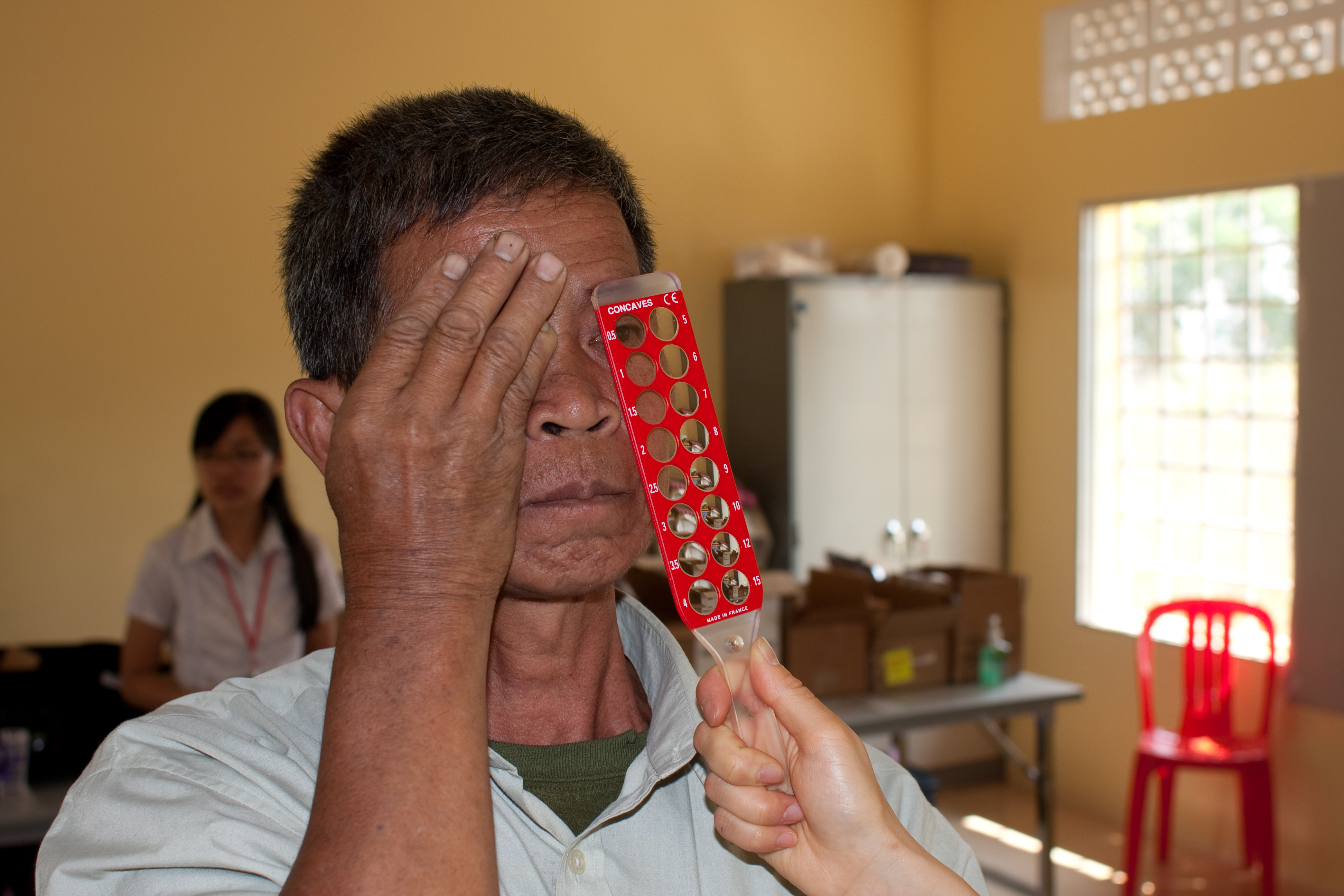Eye Exam in Cambodia