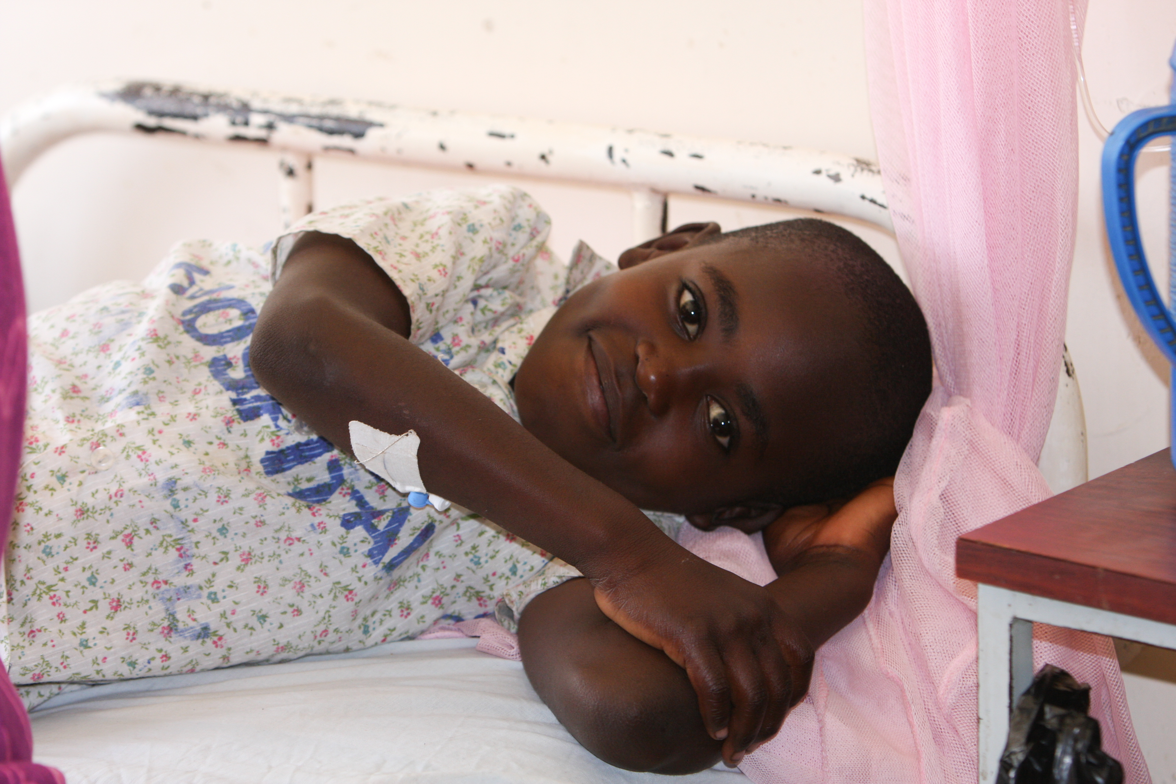 Boy in Hospital in Kenya
