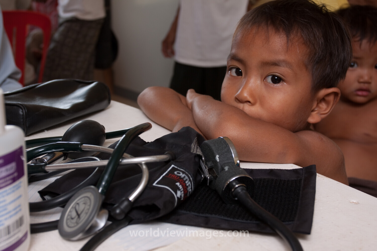 Stock Images of a Floating Village in Cambodia