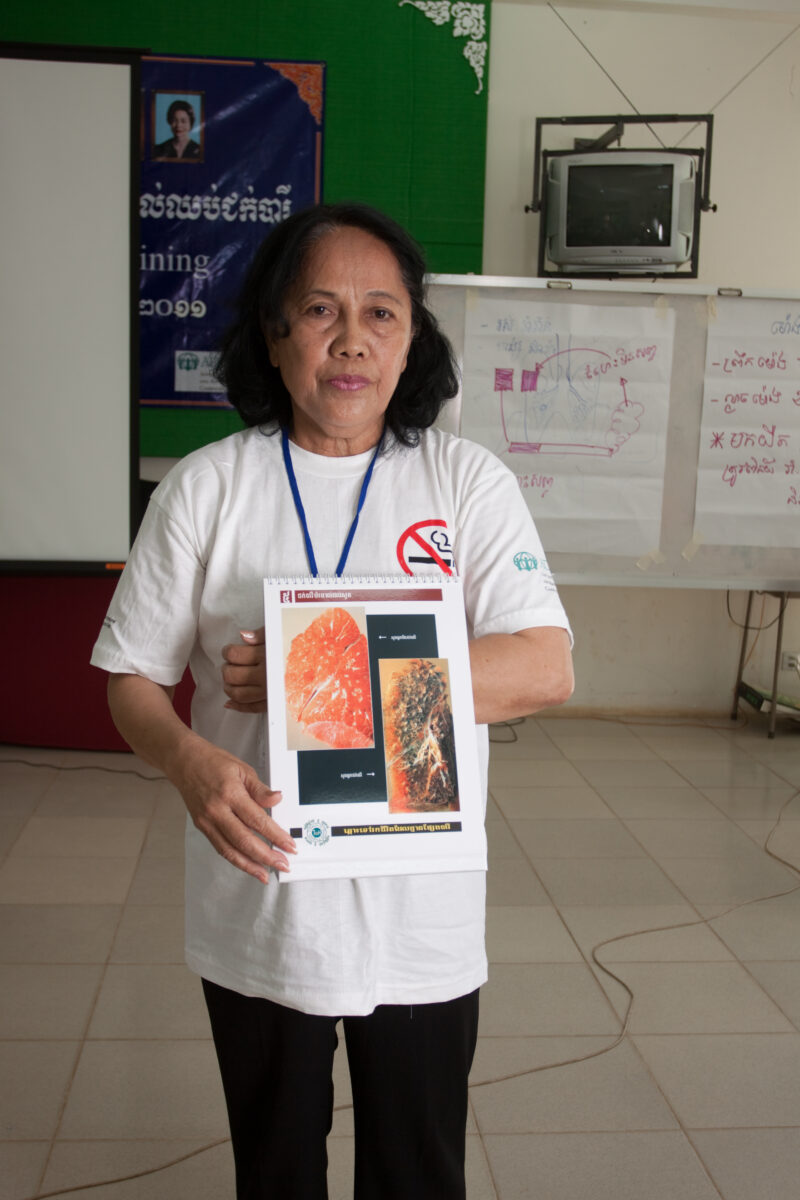 Training Educators about Tobacco Use — Stock Image of teachers taking training on Health Education about Tobacco use. — ADRA, Cambodia, Reflect, Health, Heal...