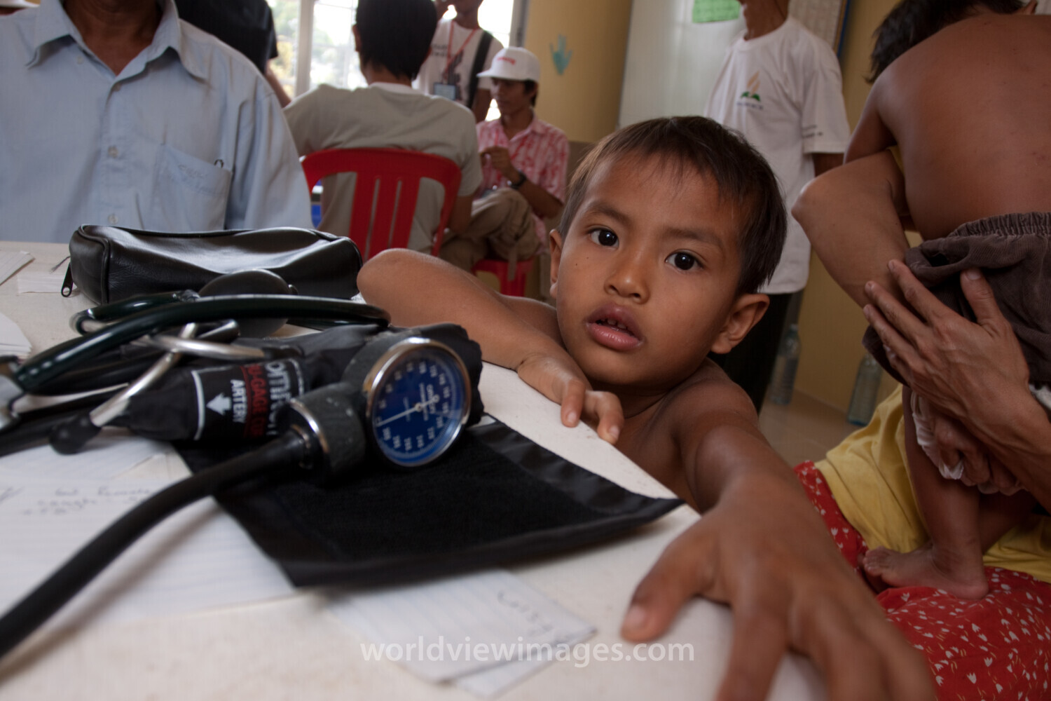 Stock Images of a Floating Village in Cambodia