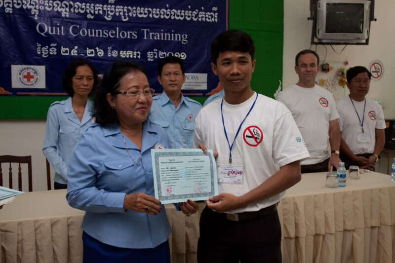 Training Educators about Tobacco Use — Stock Image of teachers taking training on Health Education about Tobacco use. — ADRA, Cambodia, Reflect, Health, Heal...