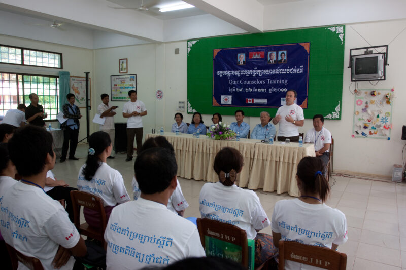 Training Educators about Tobacco Use — Stock Image of teachers taking training on Health Education about Tobacco use. — ADRA, Cambodia, Reflect, Health, Heal...