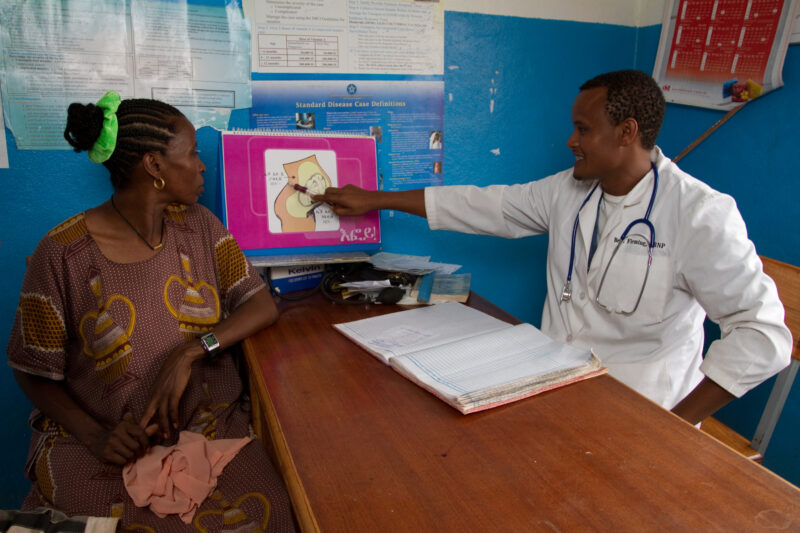 Maternity Checkup in Ethiopia — Visiting the doctor at a health clinic in rural Ethiopia — Ethiopia, Africa, African, Africans, Ethiopian