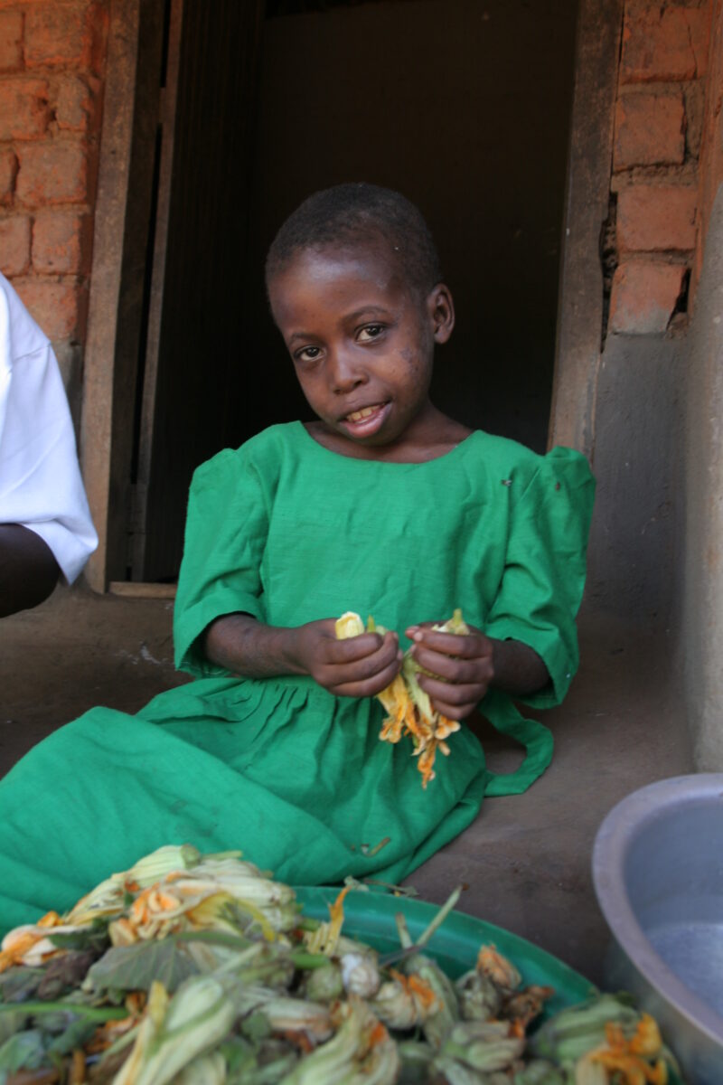 HIV Positive Girl in Malawi — Young girl in Malawi struggles with the opportunistic illnesses that come with being HIV positive. — Malawi, Africa, ADRA, girl...