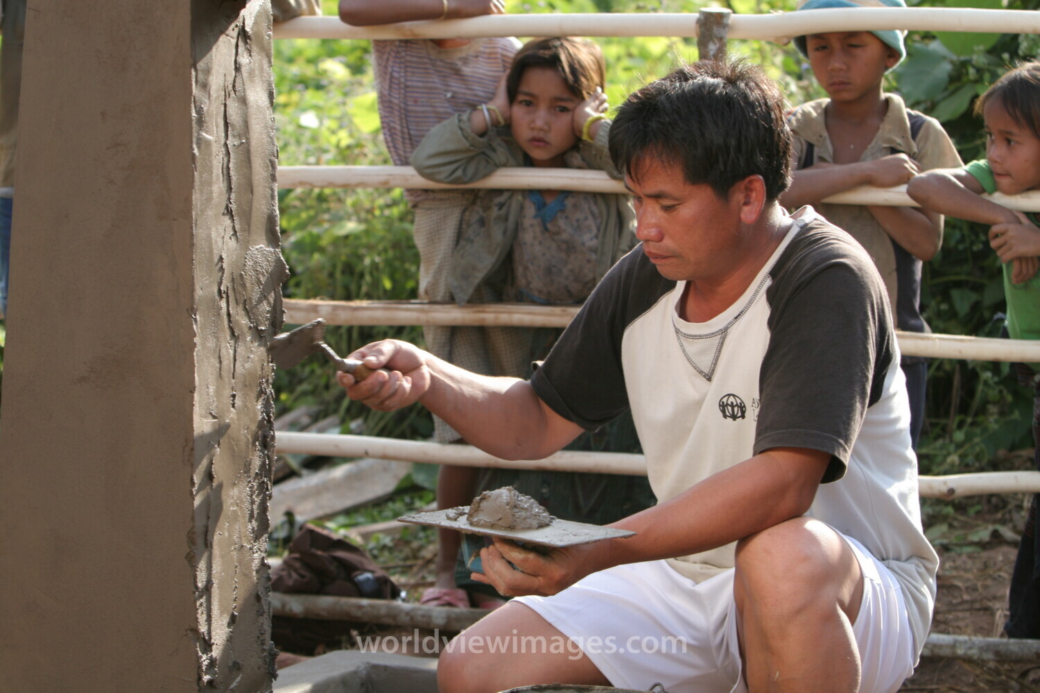 Installing the Water tap in Laos