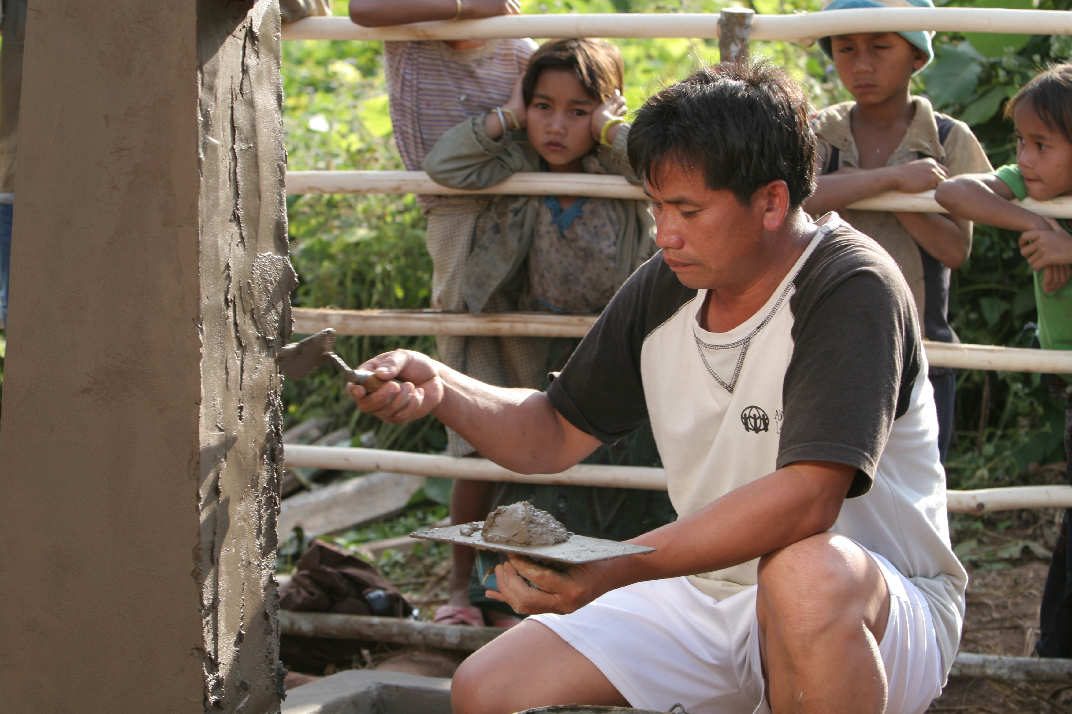 Installing the Water tap in Laos