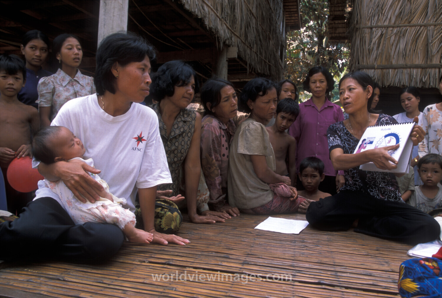 Health Training in Cambodian Village