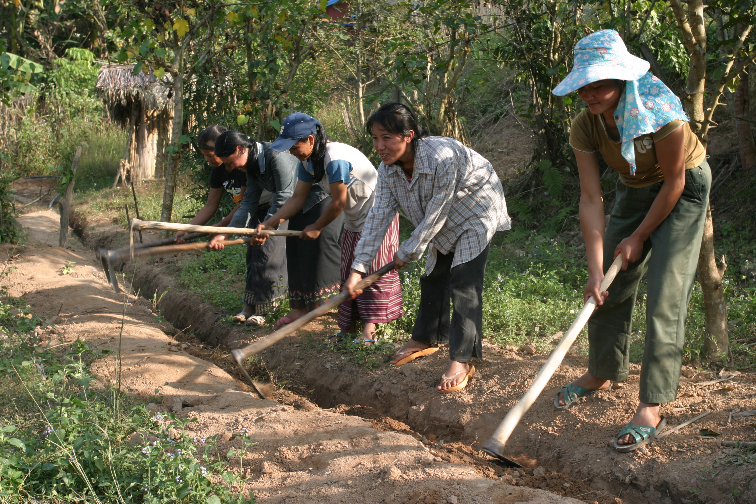 Working on Water System in Laos