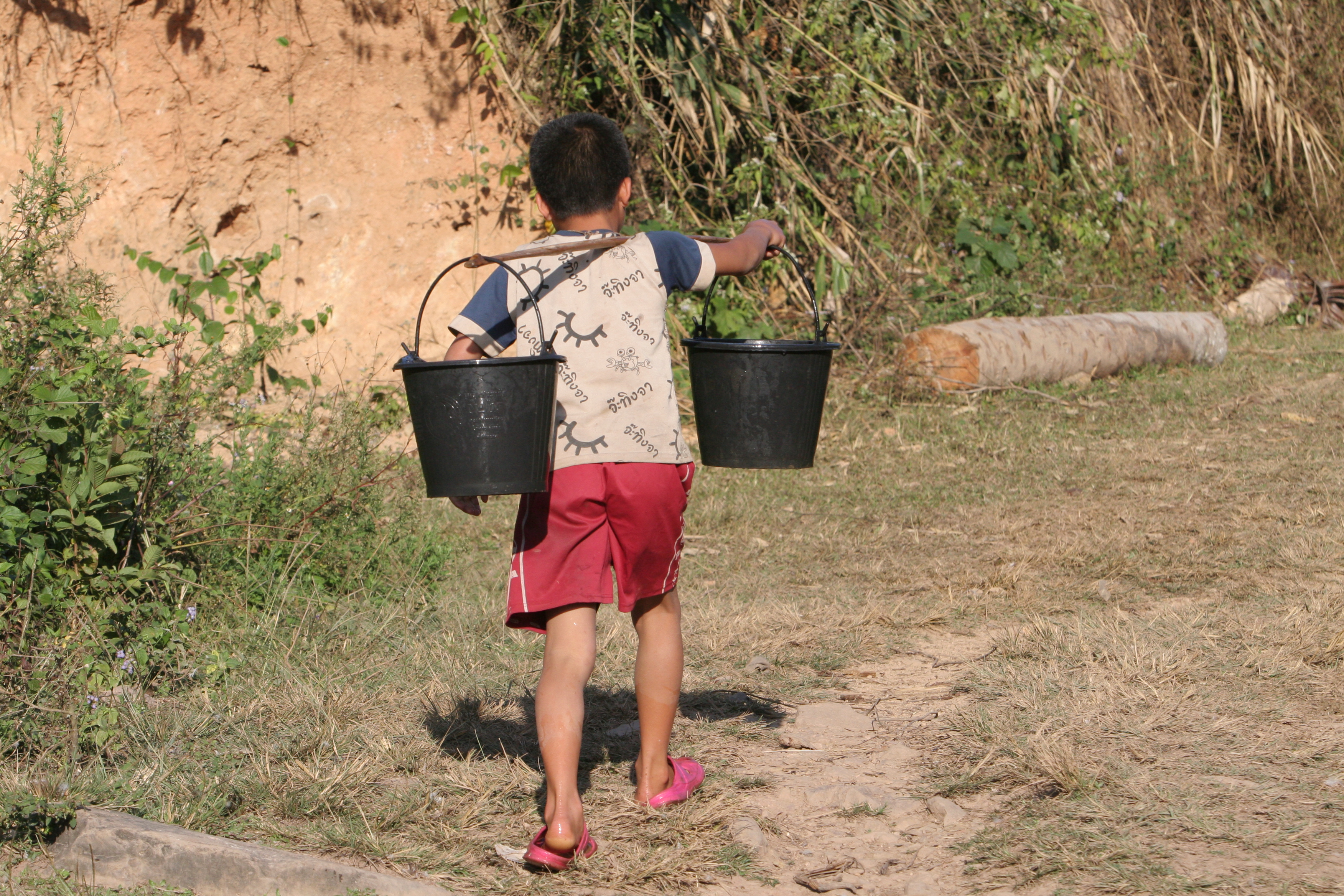 Getting Water in Laos
