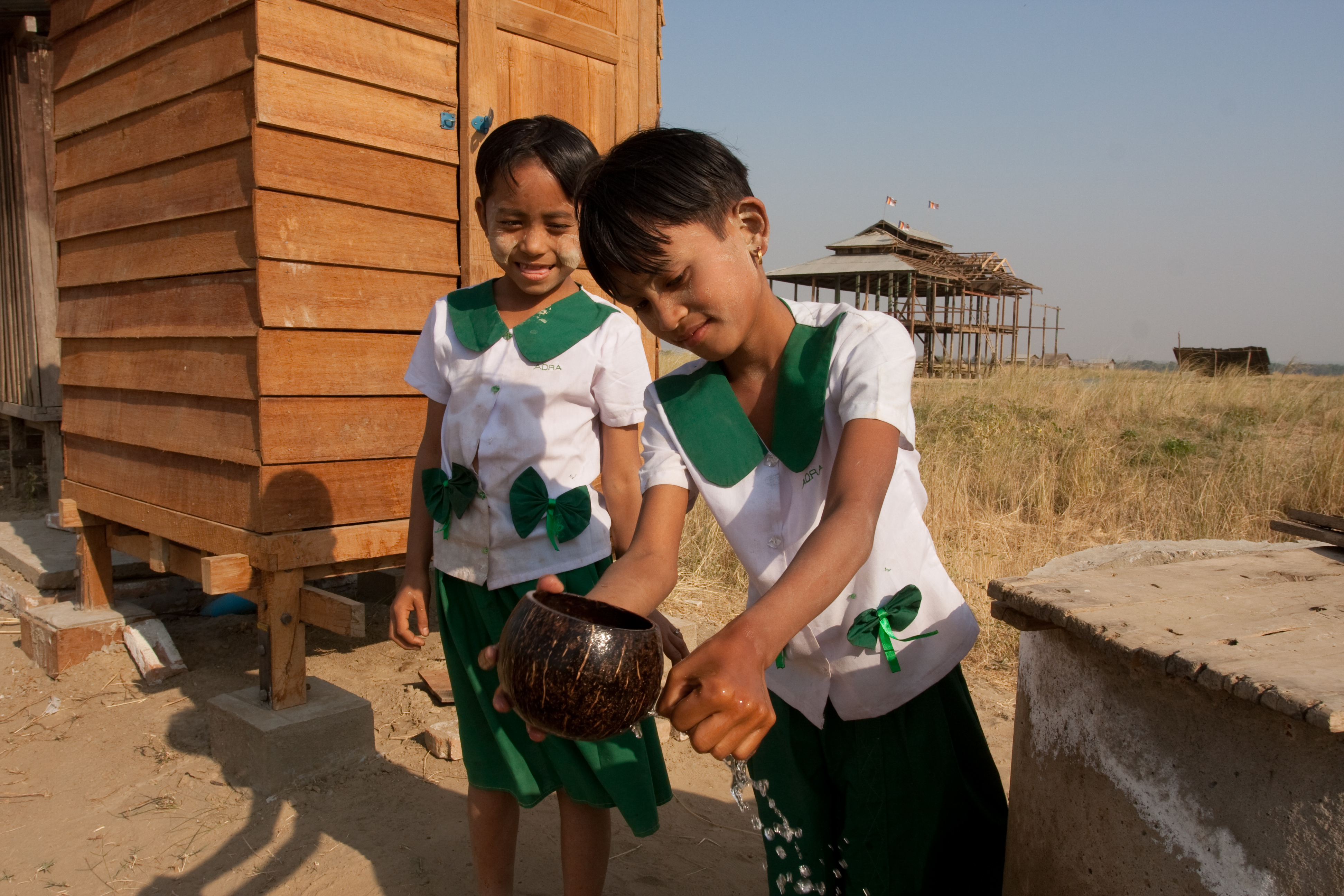 Toilets at School in Burma