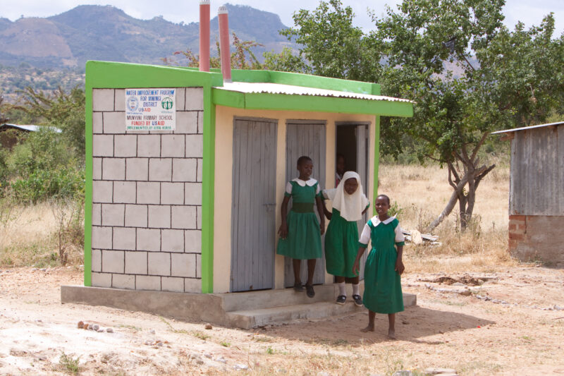 New Toilets for School in Kenya — The New School Toilets, provided by ADRA — Africa, Kenya, children, students, health