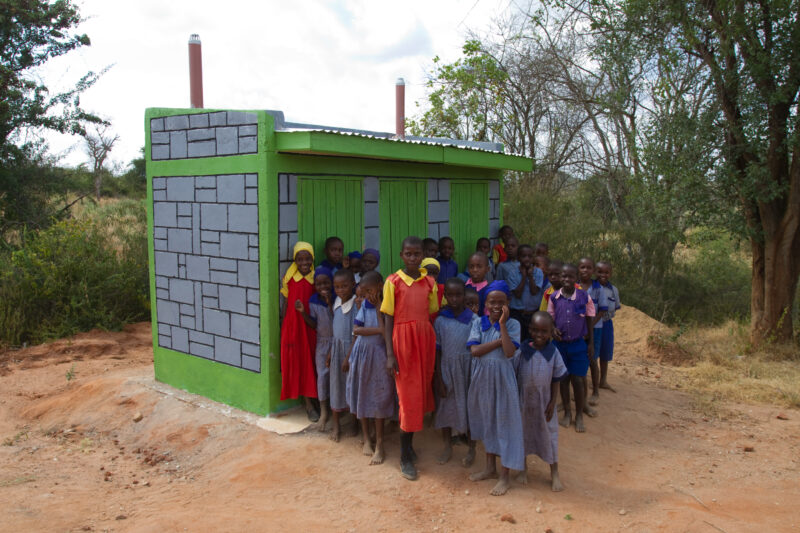 New Toilets for School in Kenya — The New School Toilets, provided by ADRA — Africa, Kenya, children, students, health