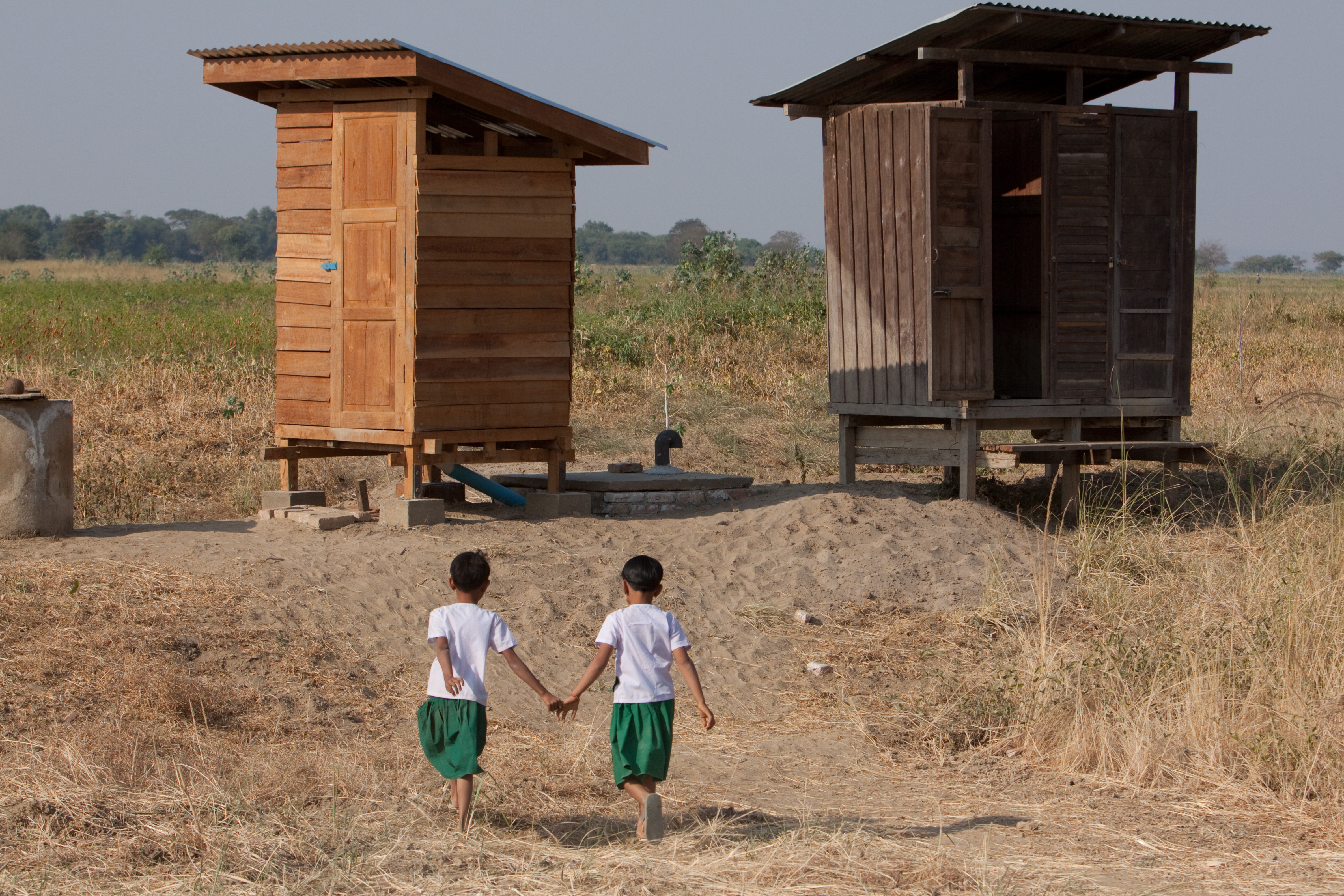 Toilets at School in Burma