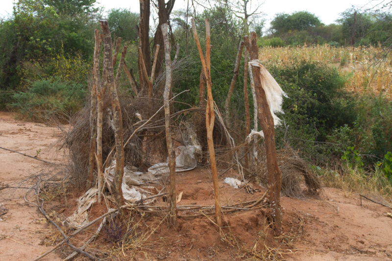 Old School Toilet in Kenya — The Old School toilet, for a school in Kenya — Africa, Kenya, children, students, health