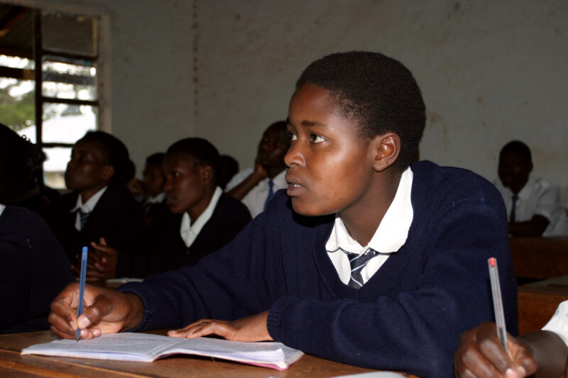 High School in Kenya — Orphaned by AIDS, these Students in Kenya are able to attend this Adventist school because of a scholarshipr program conducted by ADRA...