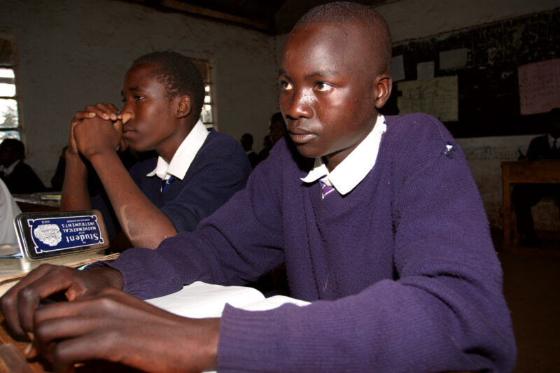 High School in Kenya — Orphaned by AIDS, these Students in Kenya are able to attend this Adventist school because of a scholarshipr program conducted by ADRA...