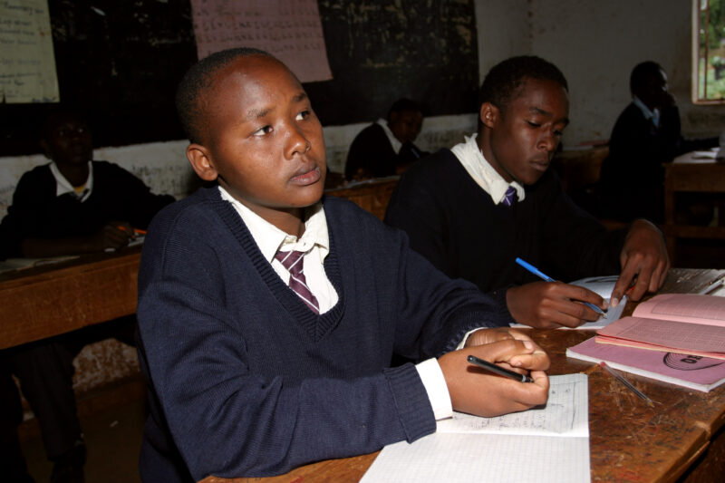 High School in Kenya — Orphaned by AIDS, these Students in Kenya are able to attend this Adventist school because of a scholarshipr program conducted by ADRA...