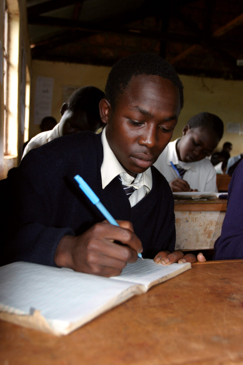 High School in Kenya — Orphaned by AIDS, these Students in Kenya are able to attend this Adventist school because of a scholarshipr program conducted by ADRA...