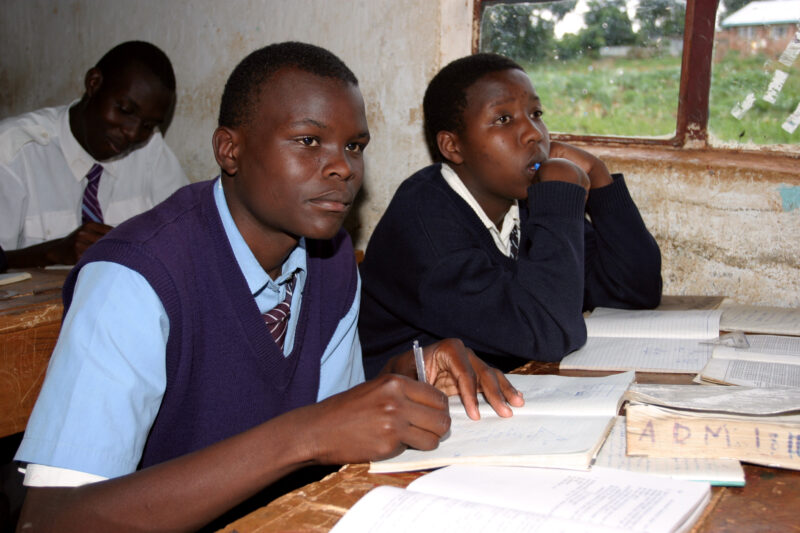 High School in Kenya — Orphaned by AIDS, these Students in Kenya are able to attend this Adventist school because of a scholarshipr program conducted by ADRA...