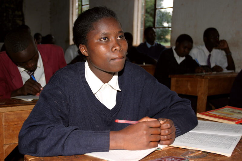 High School in Kenya — Orphaned by AIDS, these Students in Kenya are able to attend this Adventist school because of a scholarshipr program conducted by ADRA...