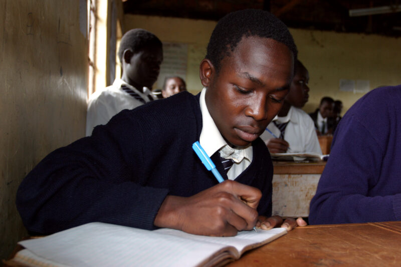 High School in Kenya — Orphaned by AIDS, these Students in Kenya are able to attend this Adventist school because of a scholarshipr program conducted by ADRA...