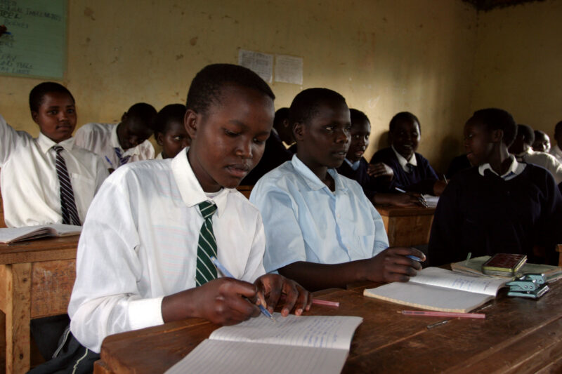 High School in Kenya — Orphaned by AIDS, these Students in Kenya are able to attend this Adventist school because of a scholarshipr program conducted by ADRA...