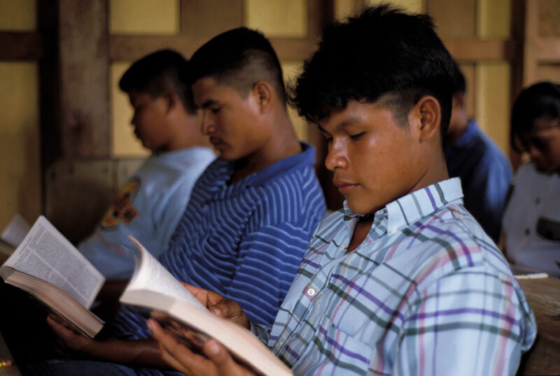 In School in Guyana — Stock image of students a school in th jungles of Guyana — Guyana, school, schools, education, children