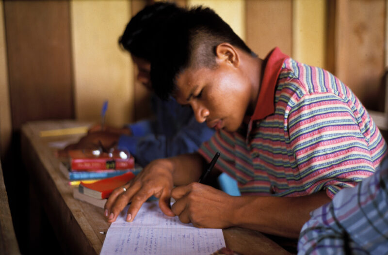 In School in Guyana — Stock image of students a school in th jungles of Guyana — Guyana, school, schools, education, children