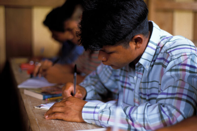 In School in Guyana — Stock image of students a school in th jungles of Guyana — Guyana, school, schools, education, children