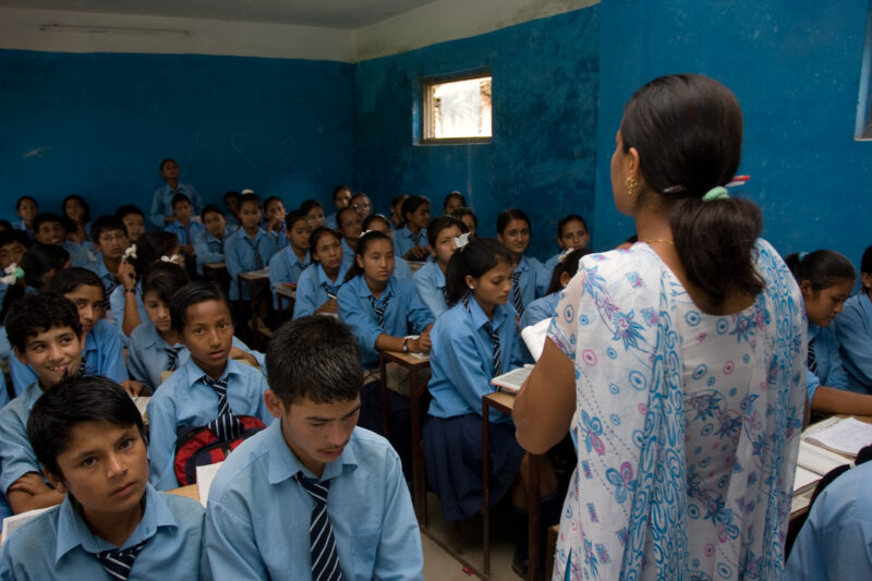 School in Nepal — Nepal, school, education, secondary, students